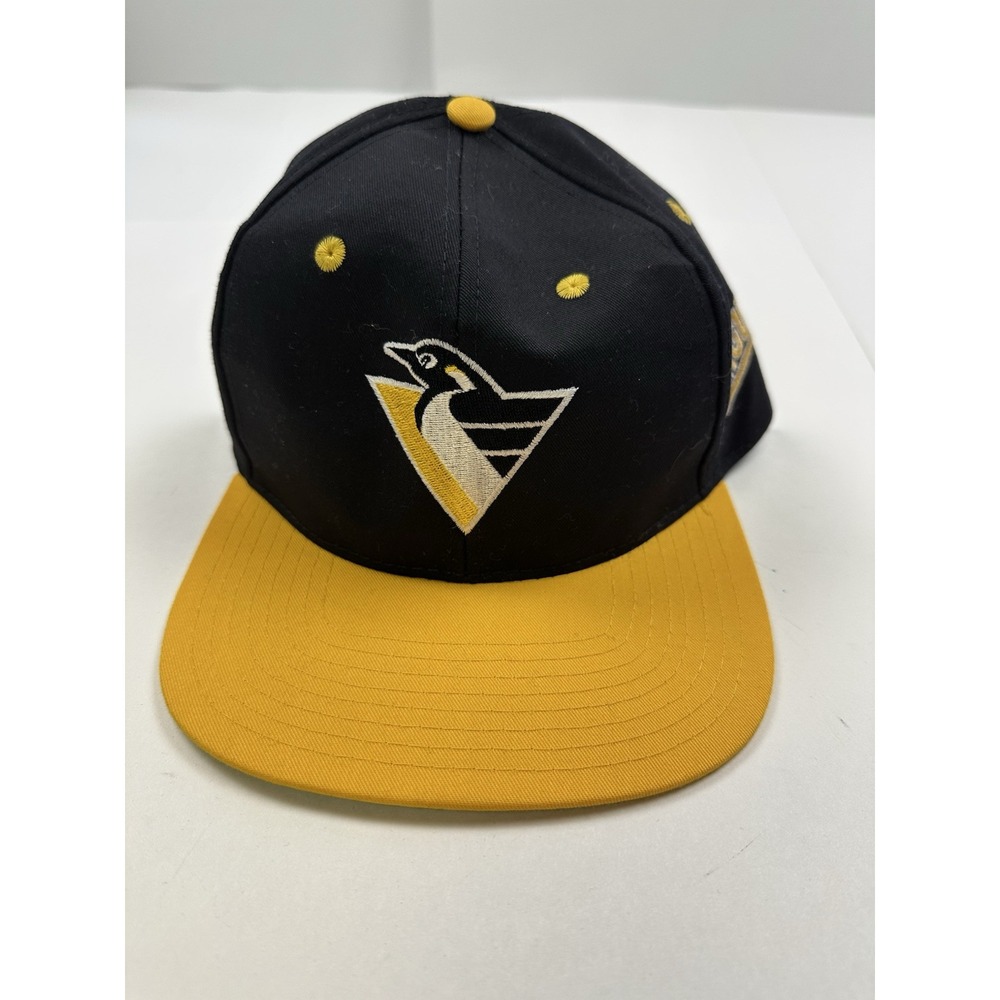 Vintage 90's Pittsburgh Penguins Graffiti SnapBack Cap Hat Twins NHL